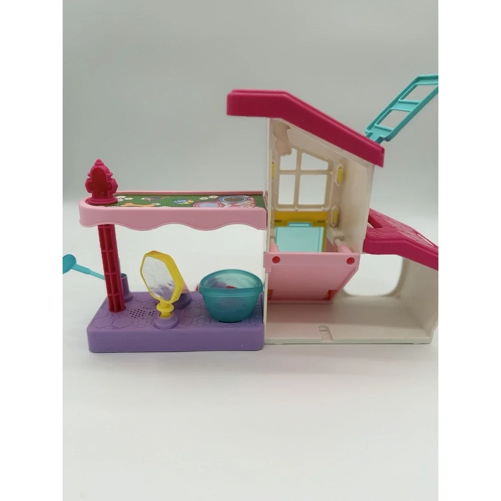 Fisher-Price Little People Pet Grooming Salon With Sound Playset Pink Purple